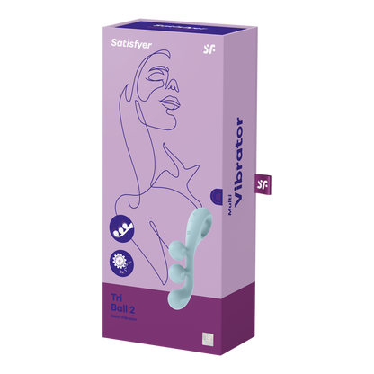 Tri Ball 2 - Multi Vibrator - Light Blue Blauw - 2