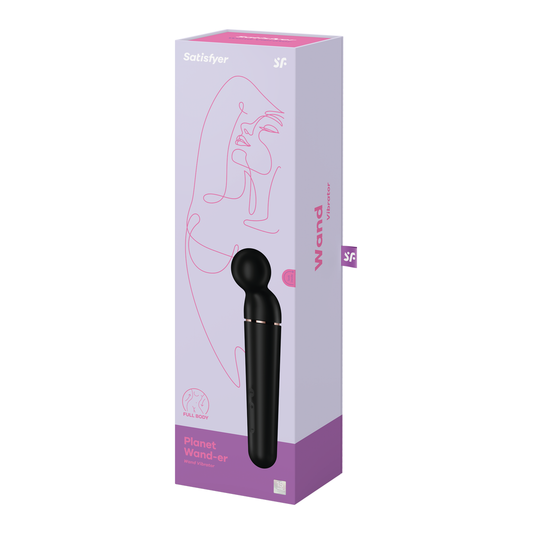 Planet Wand-er - Wand Vibrator - Black/Rose Gold Zwart - 4