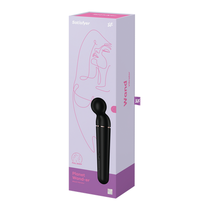 Planet Wand-er - Wand Vibrator - Black/Rose Gold Zwart - 4