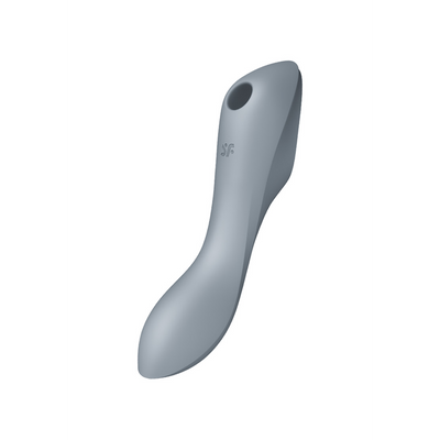 Curvy Trinity 3 - Insertable Air Pulse Vibrator - Bluegrey Grijs - 1