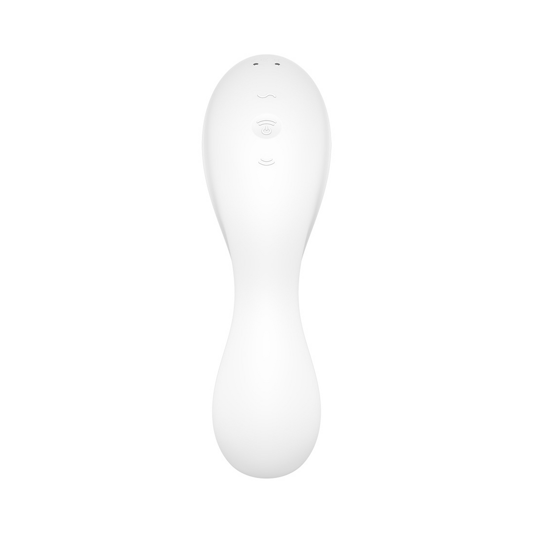 Curvy 5Plus - Air Pulse Stimulator and Vibration - White Wit - 0