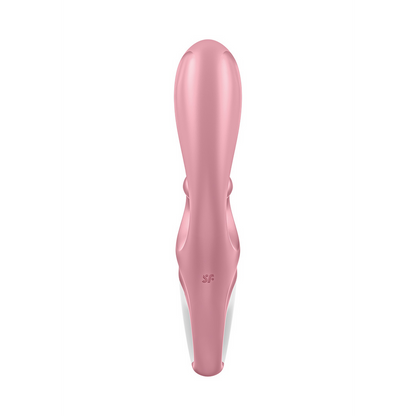 Hug Me - Rabbit Vibrator with Tongue Tip for Clitoris Stimulation - Pink Roze - 4