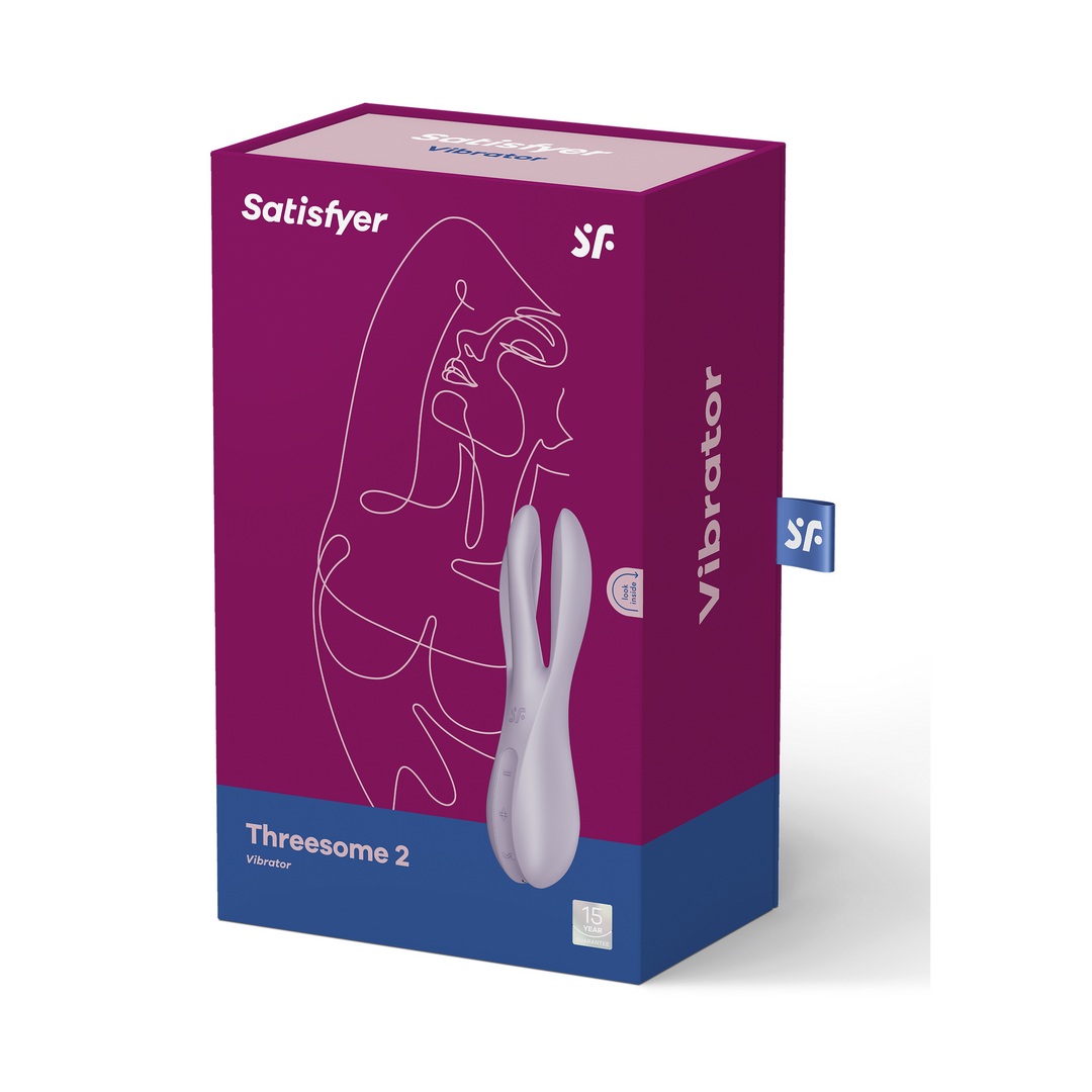 Threesome 2 - Vibrator - Violet Paars - 2