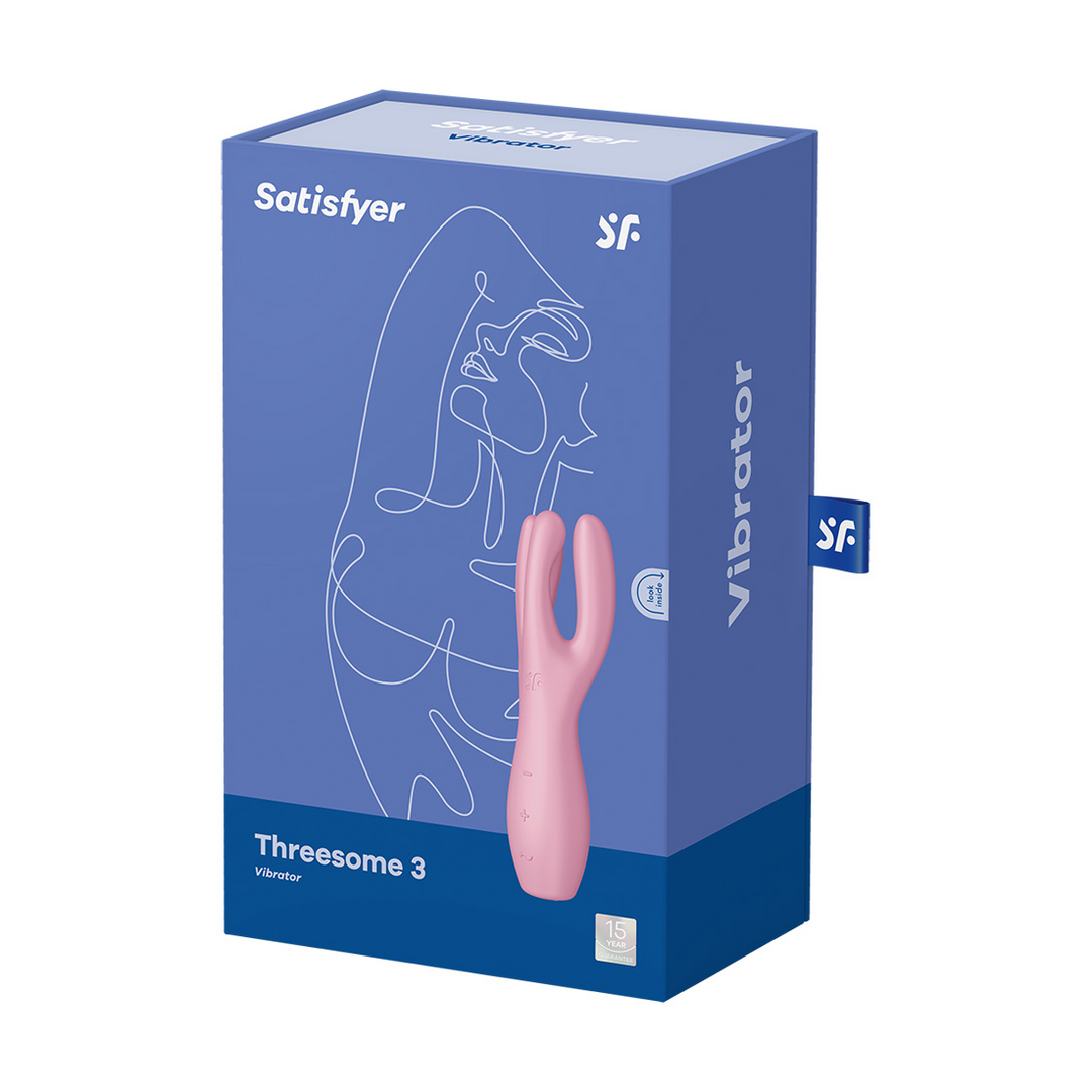 Threesome 3 - Lay-on Vibrator - Pink Roze - 1