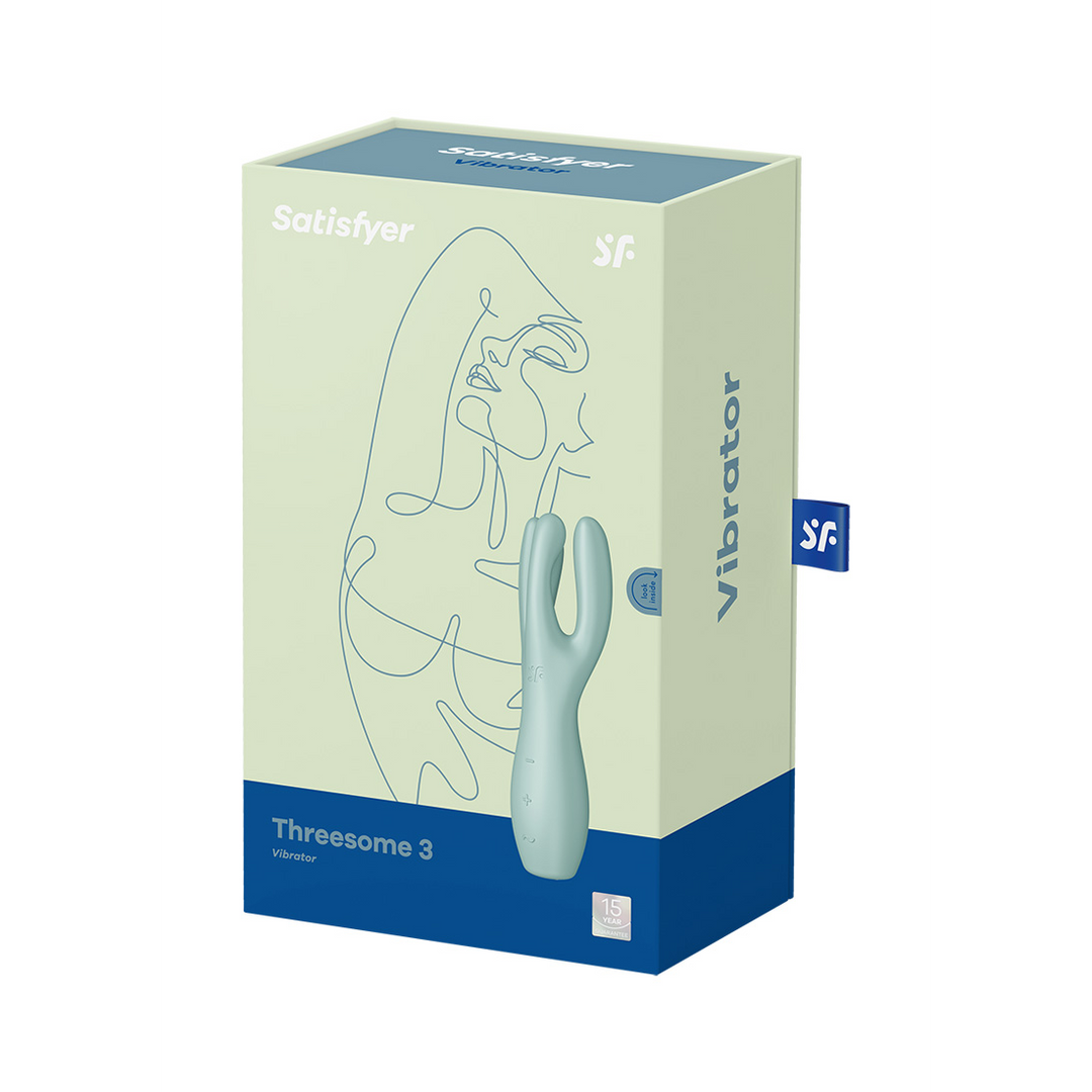 Threesome 3 - Lay-on Vibrator - Mint Groen - 2