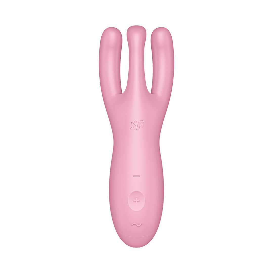 Threesome 4Plus - Lay-on Vibrator with App - Pink Roze - 1