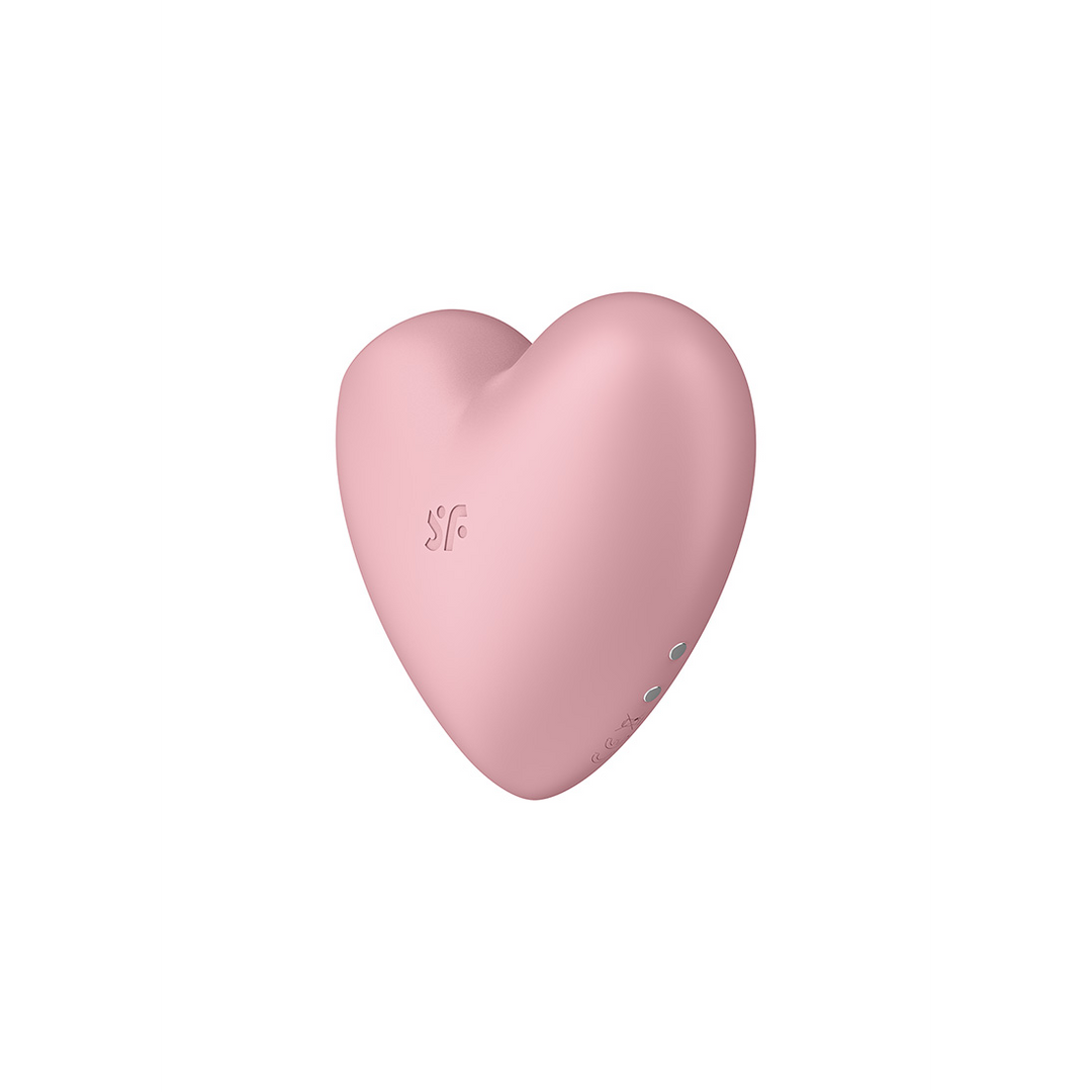 Cutie Heart - Air Pulse Stimulator and Vibration - Light Red Roze - 5