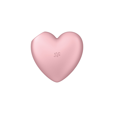 Cutie Heart - Air Pulse Stimulator and Vibration - Light Red Roze - 2