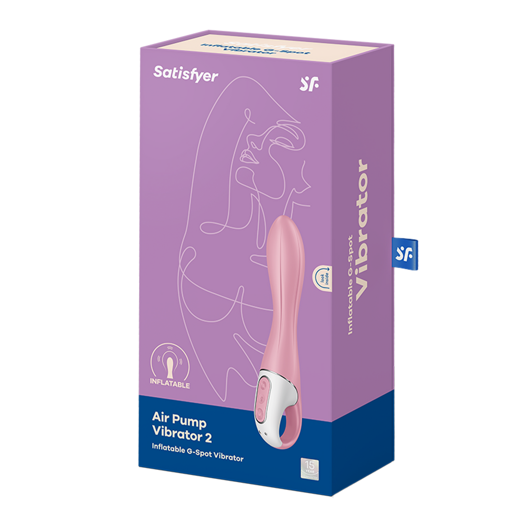 Air Pump Vibrator 2 - Inflatable Vibrator - Light Red Rood - 1