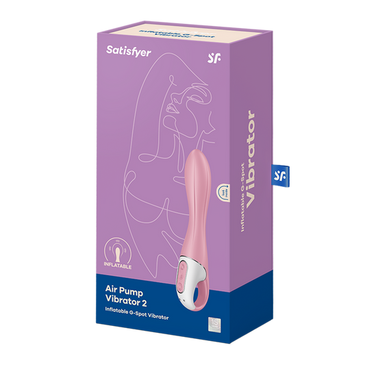 Air Pump Vibrator 2 - Inflatable Vibrator - Light Red