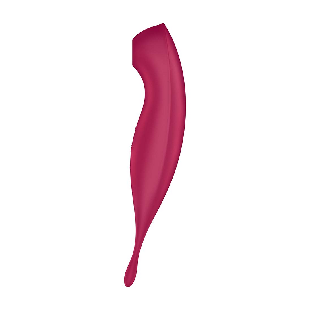 Twirling Pro - Tip Vibrator with App - Dark Red Rood - 1