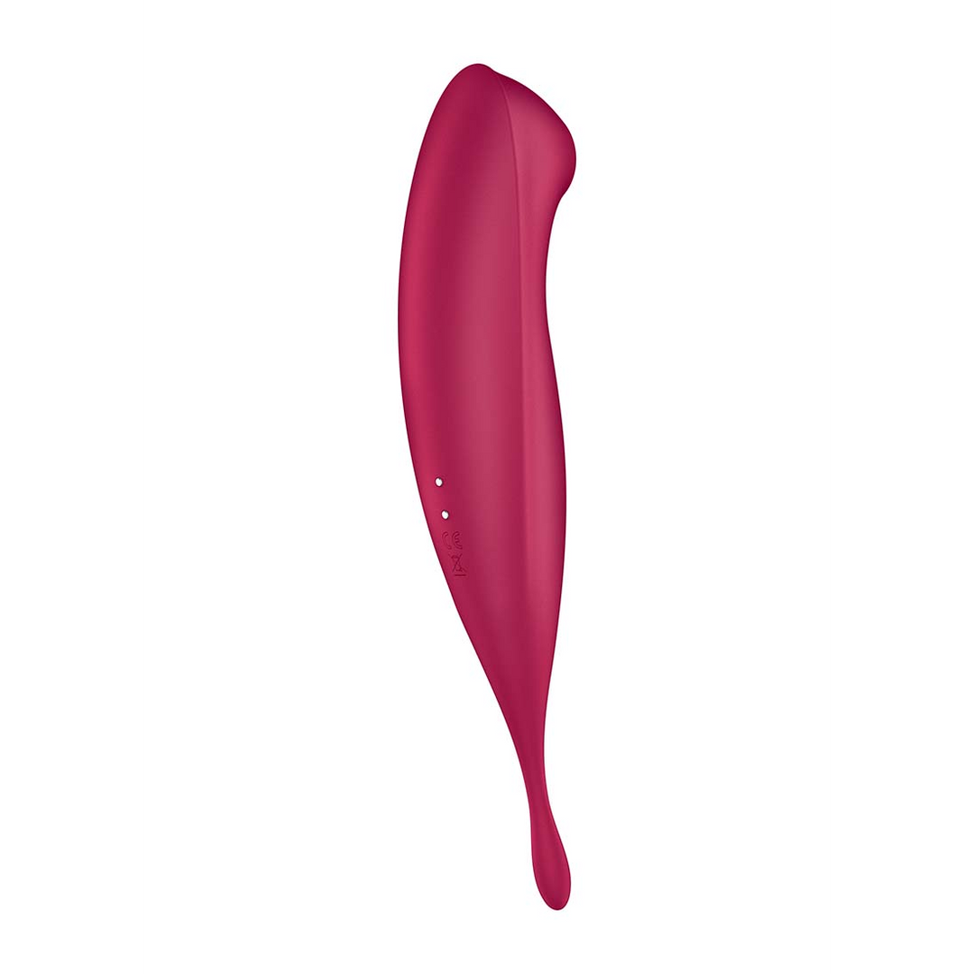 Twirling Pro - Tip Vibrator with App - Dark Red Rood - 3