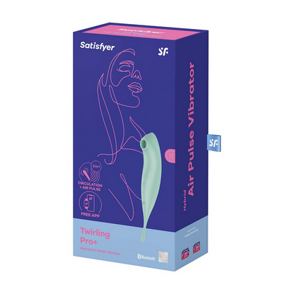 Twirling Pro - Tip Vibrator with App - Mint Groen - 1