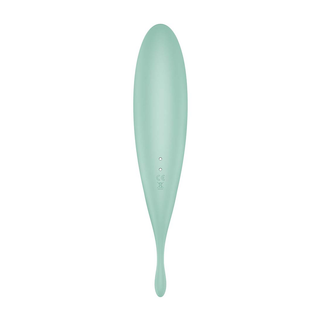 Twirling Pro - Tip Vibrator with App - Mint Groen - 4