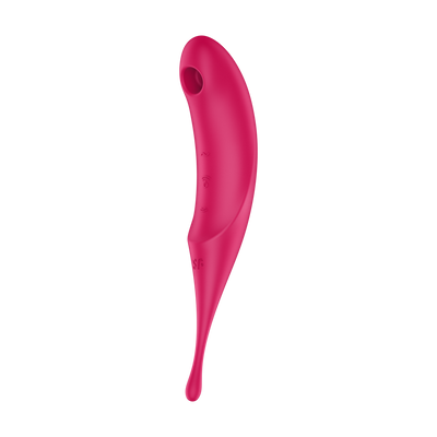 Twirling Pro - Tip Vibrator with App - Red Rood - 4