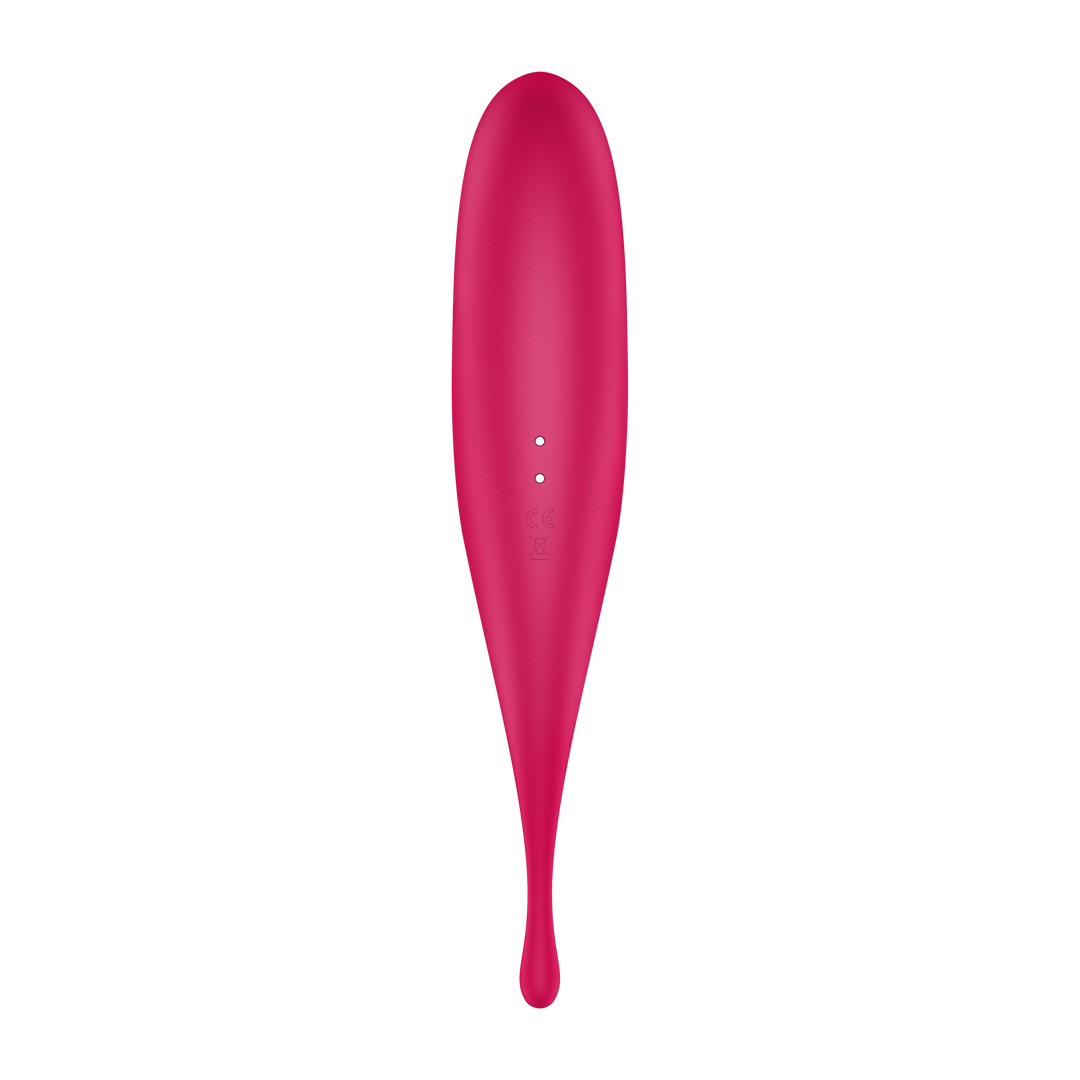 Twirling Pro - Tip Vibrator with App - Red Rood - 0