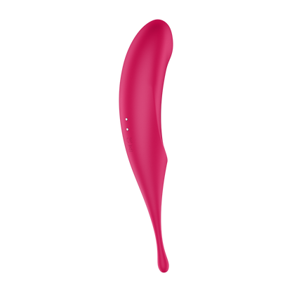 Twirling Pro - Tip Vibrator with App - Red Rood - 2