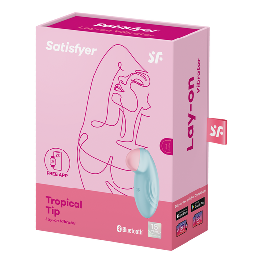 Tropical Tip - Lay-on Vibrator - Vibrator - Light Blue