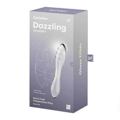 Dazzling Crystal 1 - Glass Dildo - Transparent Transparant - 2