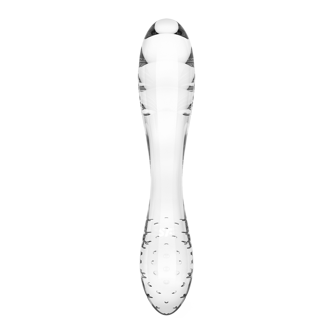 Dazzling Crystal 1 - Glass Dildo - Transparent Transparant - 3