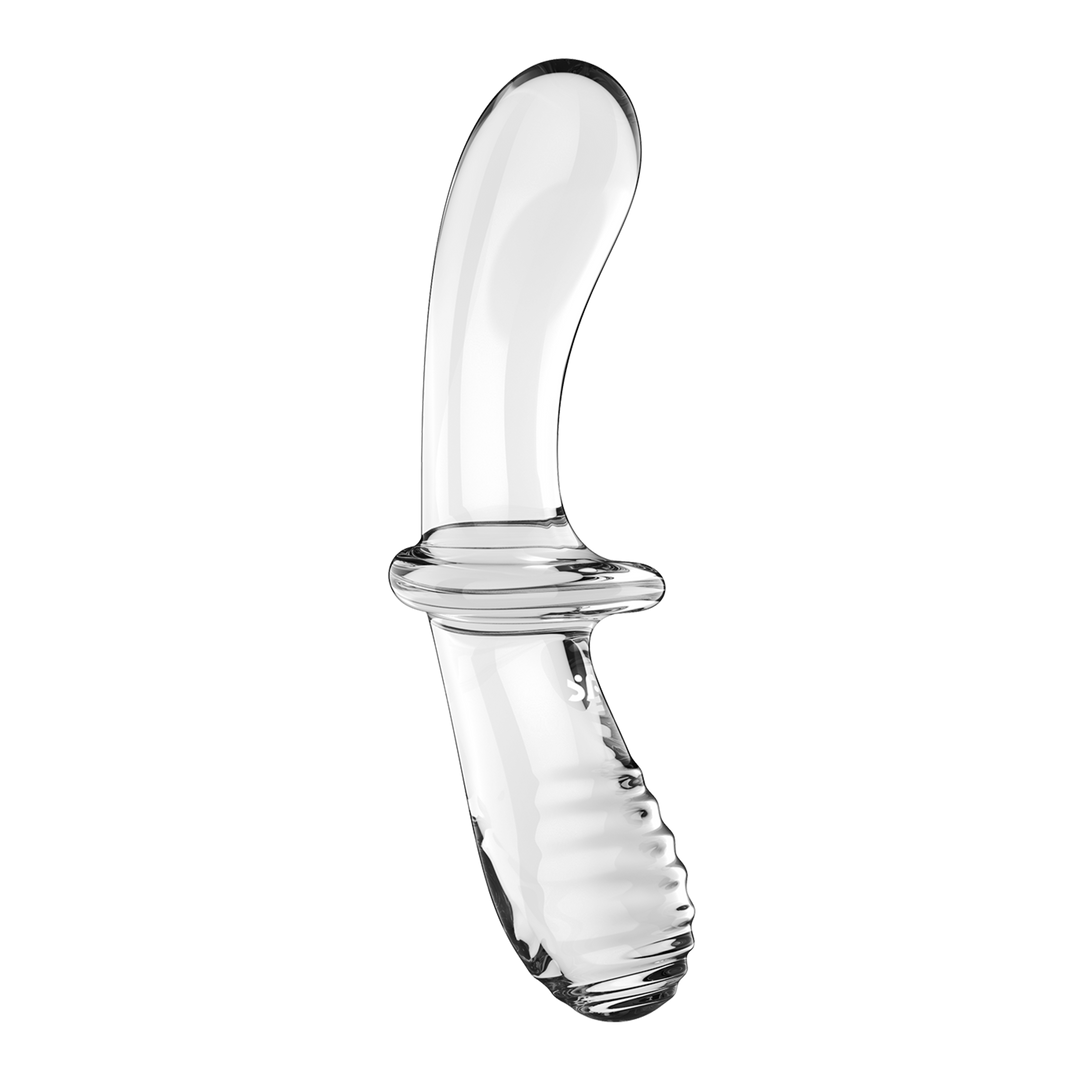 Double Crystal - Glass Dildo - Transparent Transparant - 4