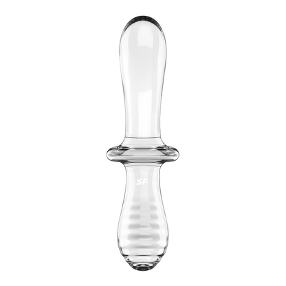 Double Crystal - Glass Dildo - Transparent Transparant - 0