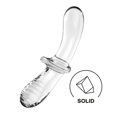 Double Crystal - Glass Dildo - Transparent Transparant - 1