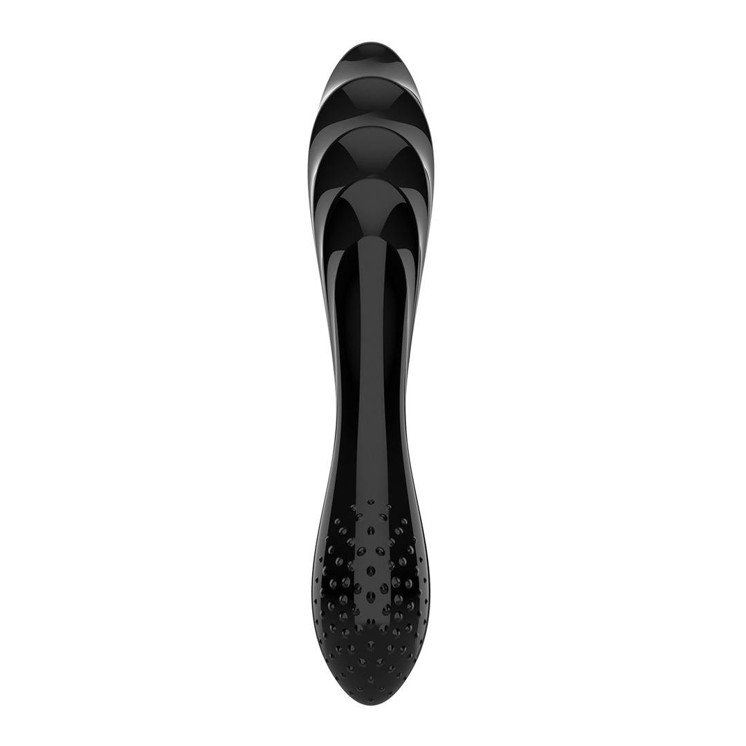 Dazzling Crystal 1 - Glass Dildo - Black Blauw - 4