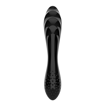 Dazzling Crystal 1 - Glass Dildo - Black Blauw - 4