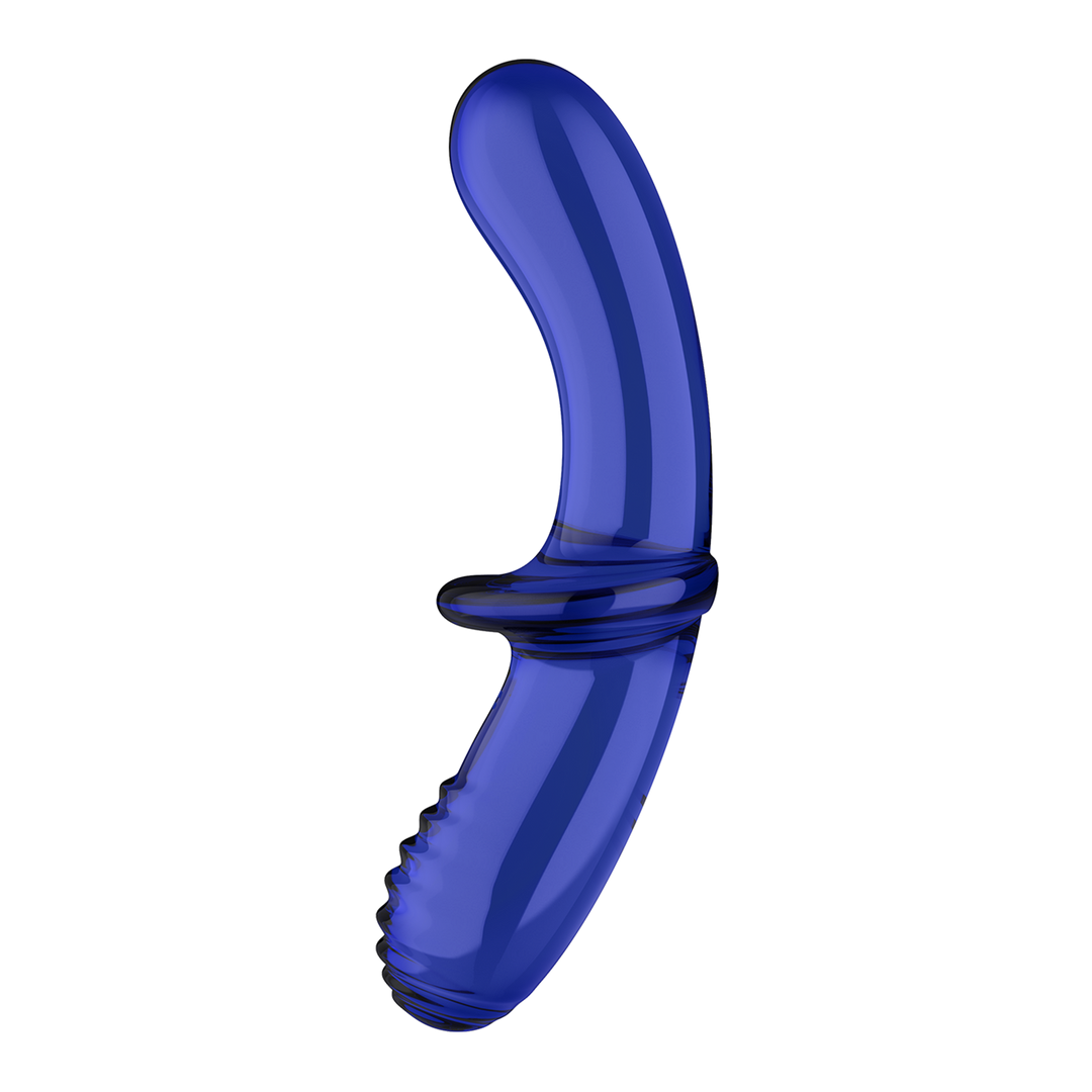 Double Crystal - Glass Dildo - Light Blue Blauw - 0