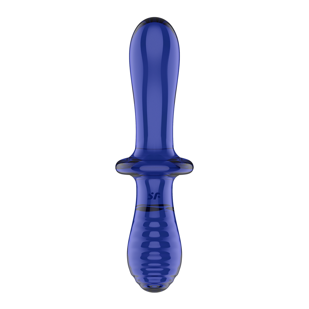 Double Crystal - Glass Dildo - Light Blue Blauw - 1