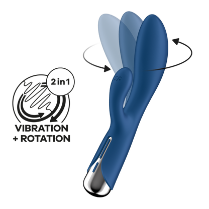 Spinning Rabbit 1 - Rotating Rabbit Vibrator - Blue Blauw - 2