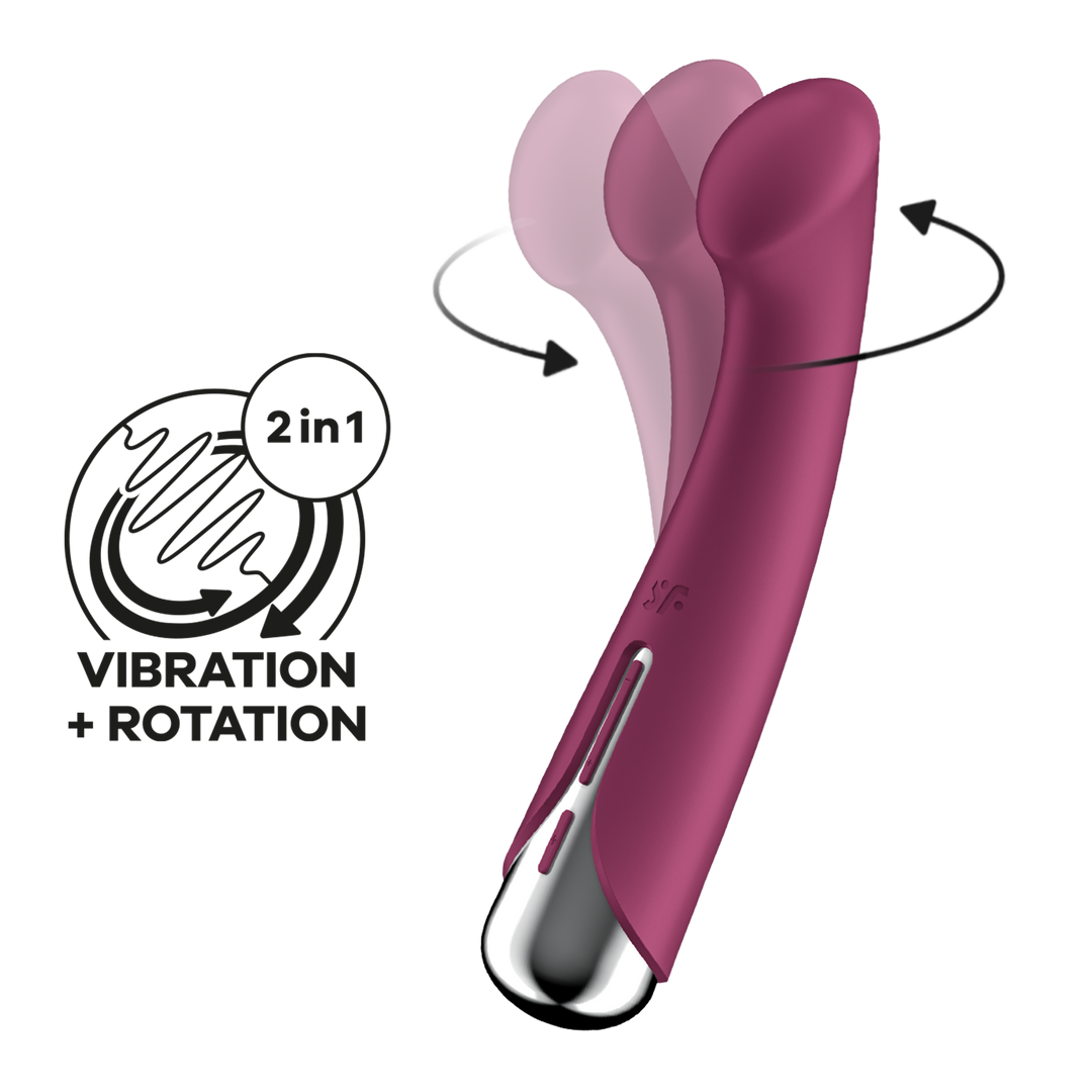 Spinning G-Spot 1 - Rotating G-Spot Vibrator - Red Rood - 0