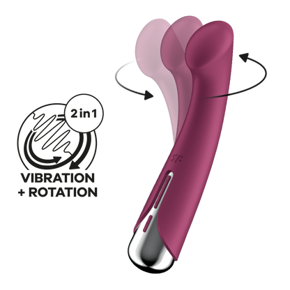 Spinning G-Spot 1 - Rotating G-Spot Vibrator - Red Rood - 0