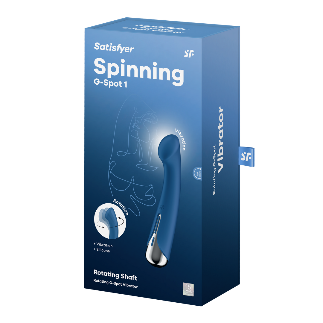 Spinning G-Spot 1 - Rotating G-Spot Vibrator - Blue Blauw - 2