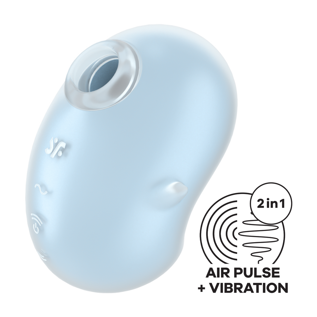 Cutie Ghost - Air Pulse Vibrator - Blue Blauw - 2