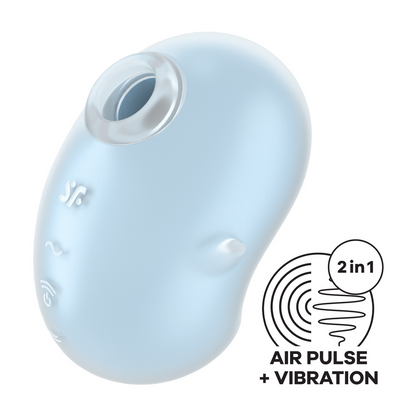 Cutie Ghost - Air Pulse Vibrator - Blue Blauw - 2