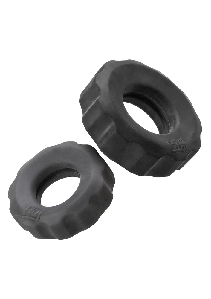 Hunkyjunk Cog 2-Size Cockrings GREY - 0