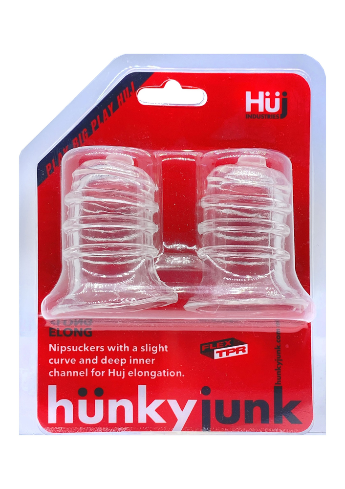 Hunkyjunk Elong Nipple Suckers TRANSPA - 1