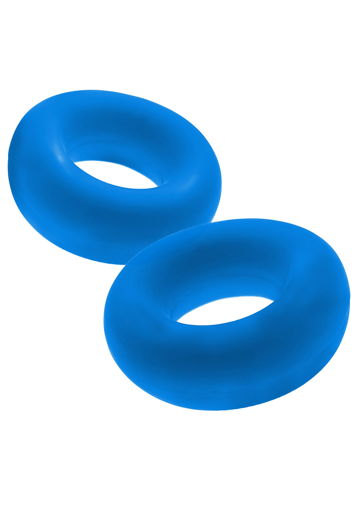 Hunkyjunk Stiffy 2-pack bulge Cockrings BLUE - 5