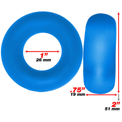 Hunkyjunk Stiffy 2-pack bulge Cockrings BLUE - 1