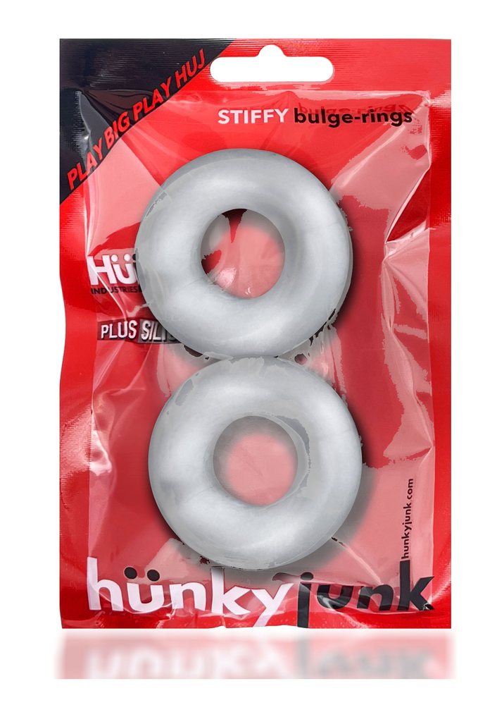 Hunkyjunk Stiffy 2-pack bulge Cockrings TRANSPA - 2