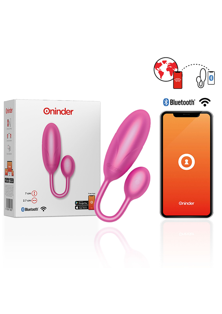 Oninder Denver Vibrating Egg + App PINK - 6