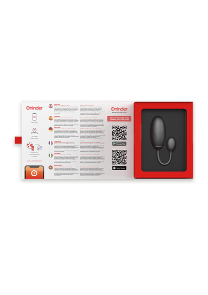 Oninder Tokyo Vibrating Egg + App BLACK - 0