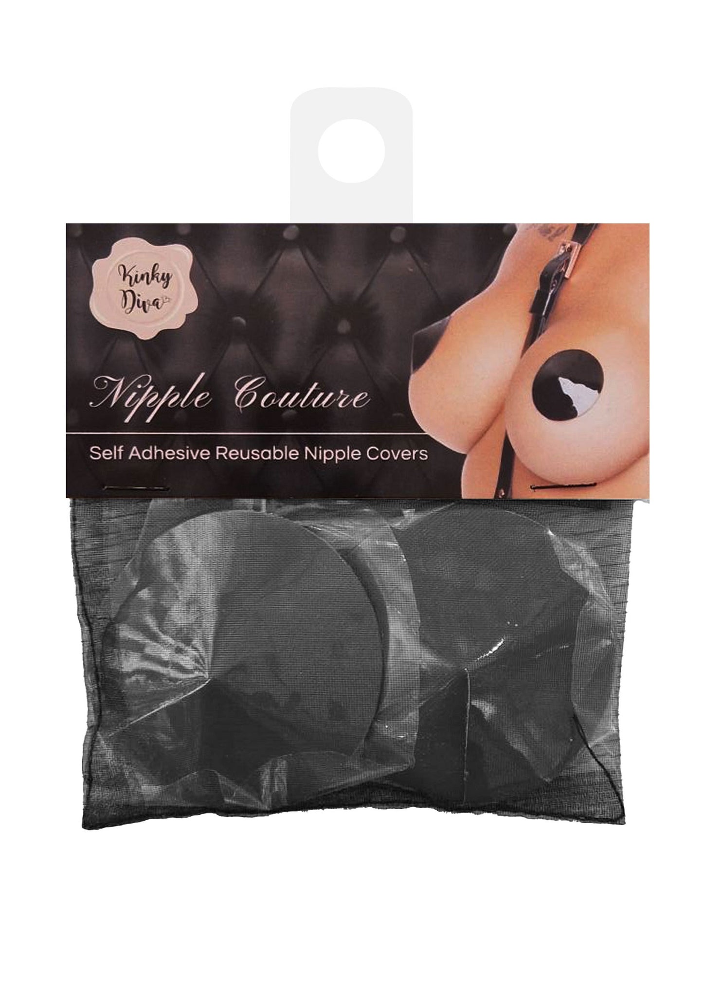 Kinky Diva Nipple Covers Gloss BLACK O/S - 0