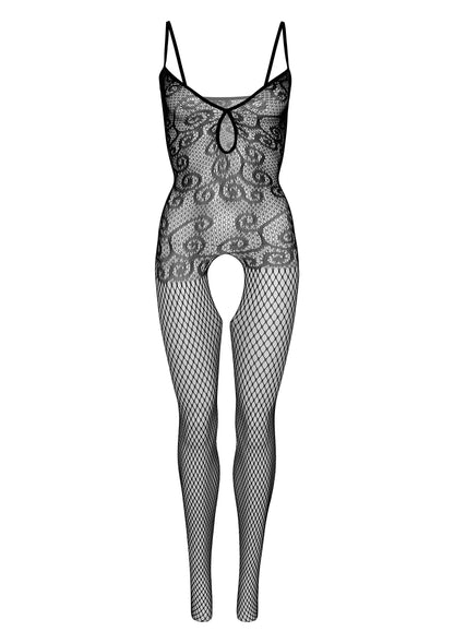 Daring Intimates Keyhole Net Bodystocking BLACK O/S - 6