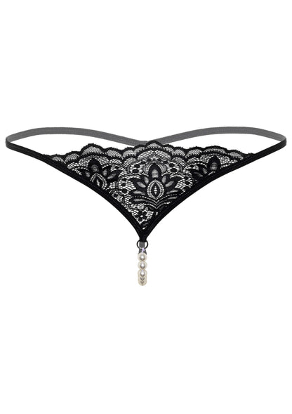 Daring Intimates Pearl beaded g-string BLACK S/M - 6