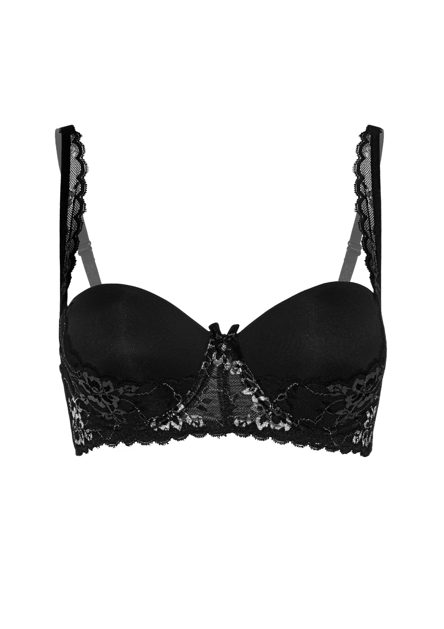 Daring Intimates Mix & Match Balconette push-up lace bra BLACK 75B - 4