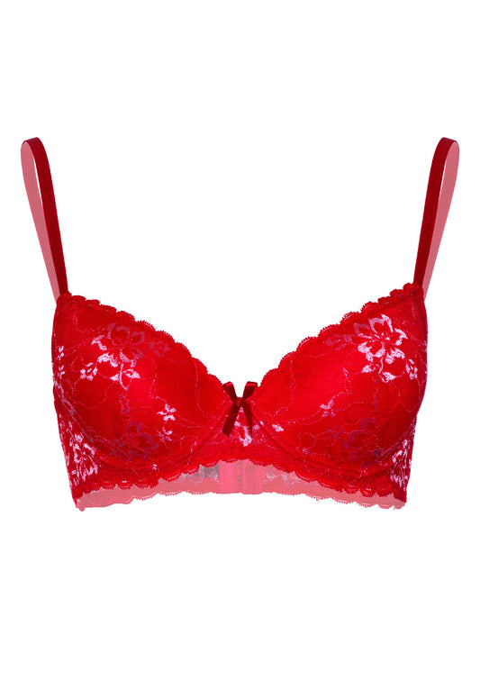 Daring Intimates Mix & Match Demi bra with floral lace - Rood