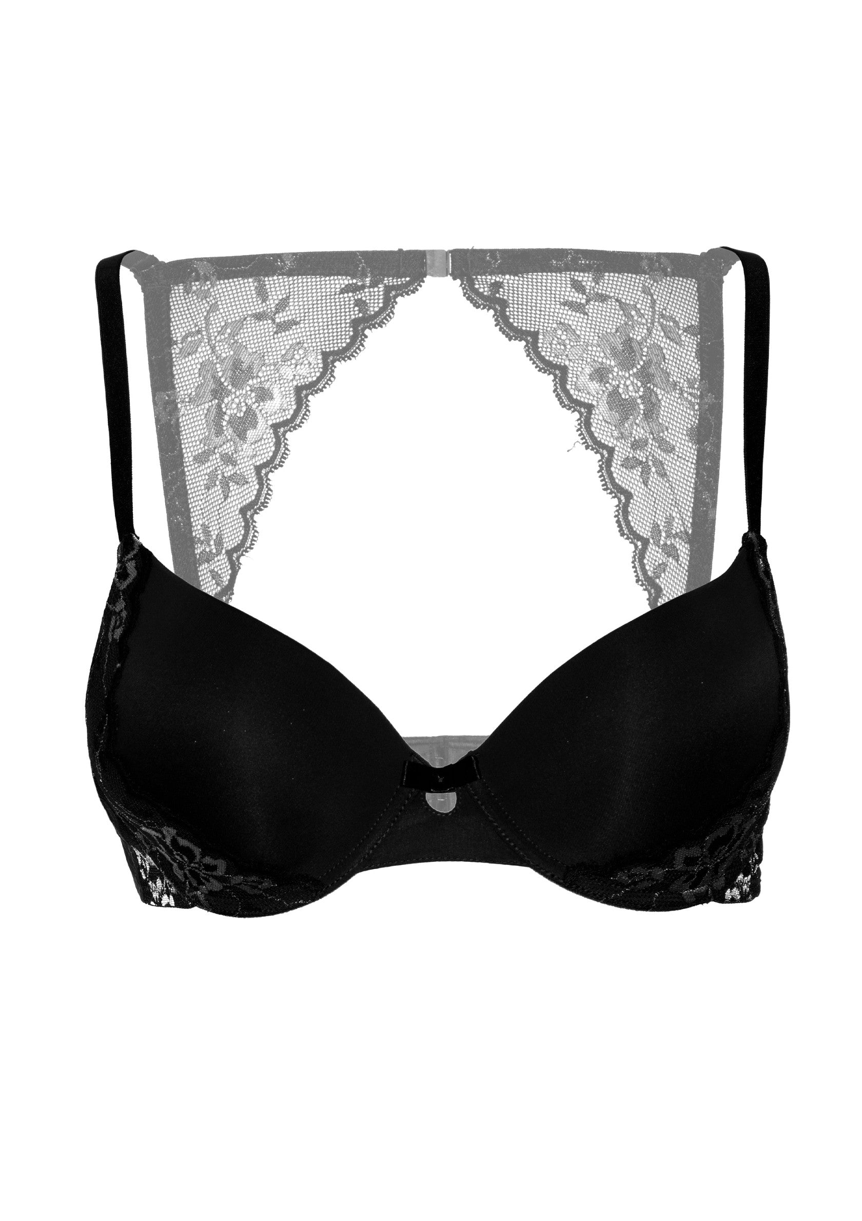 Daring Intimates Mix & Match Push-up bra with lace racerback BLACK 75B - 1